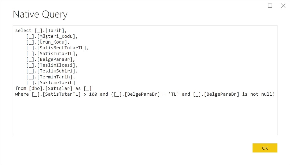 query folding